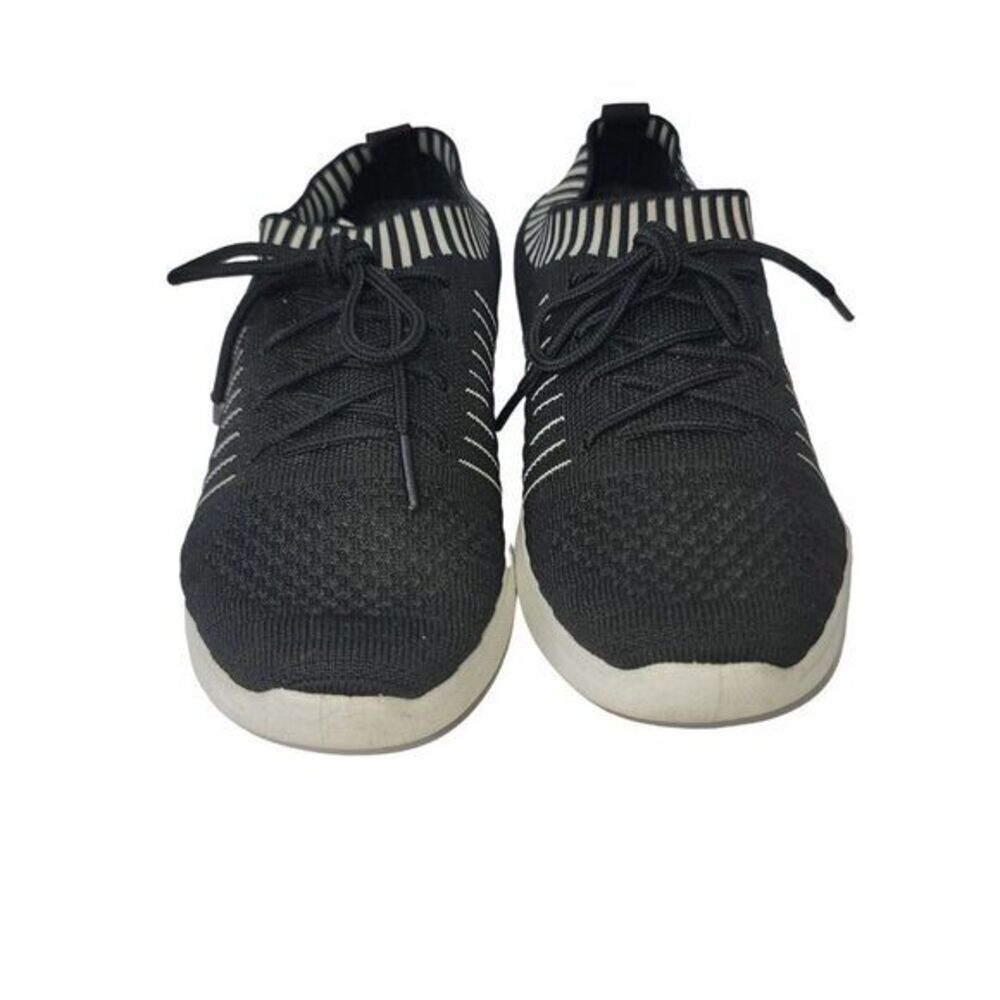 RBX Danskin Sneaker Energy Lace Up Knit mesh‎ Black/White Sneakers Shoes 6